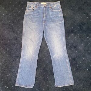 Mother Superior High Waisted Smokin Double Ankle Jeans